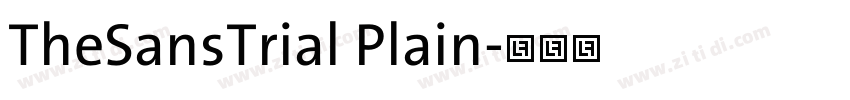 TheSansTrial Plain字体转换 TheSansTrial Plain字体转换